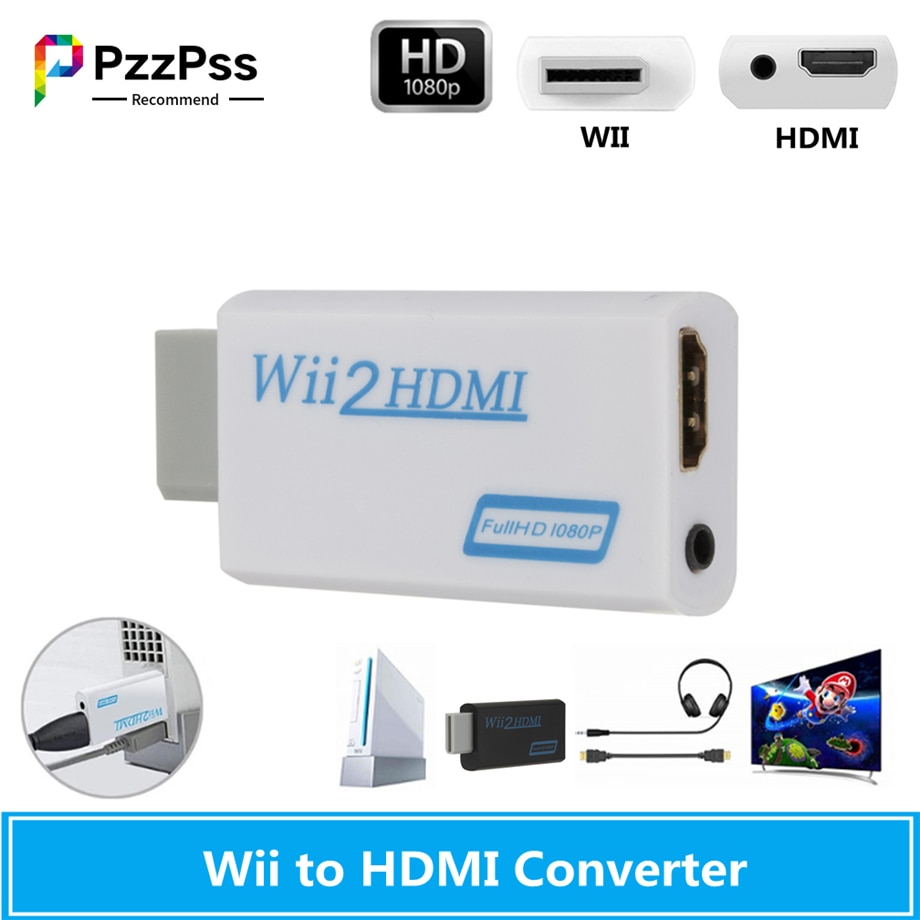 PzzPss Ǯ HD 1080P Wii to HDMI   Wii2HD..